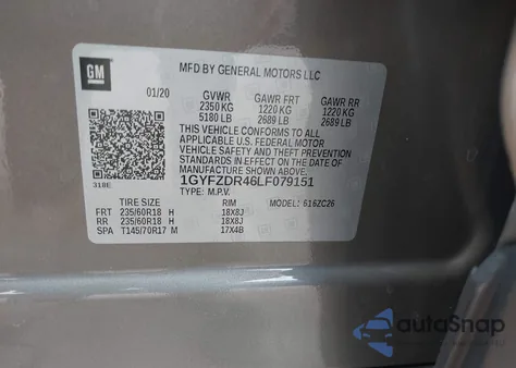 2020 Cadillac Xt4 Awd Premium Luxury from USA, damaged, VIN 1GYFZDR46LF079151